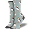 "Puffins" Women's Novelty Crew Socks