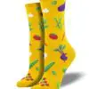 "Veggie Might" Women's Novelty Crew Socks