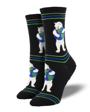 "Make A World of Difference" Women's Novelty Crew Socks