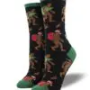 "Big Foot Christmas" Women's Novelty Crew Socks