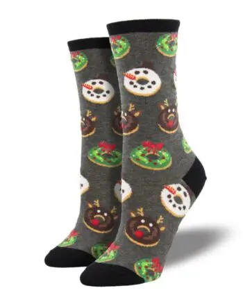 "Decorative Donuts" Women's Novelty Crew Socks