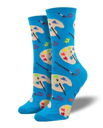 "Lovely Art" Women's Novelty Crew Socks