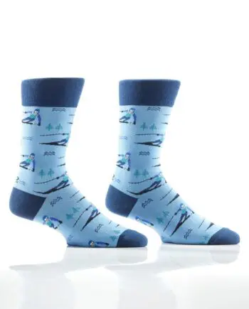 "Ski Zone" Men's Novelty Crew Socks