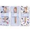 Songbird Tea Towel with Spoon Set