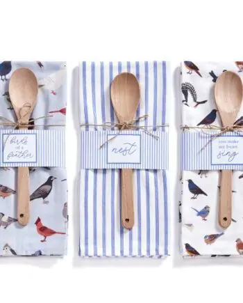 Songbird Tea Towel with Spoon Set