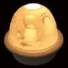 5" Lighthouse Candle Dome Light with Candle Plate