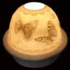 5" Big Butterflies Candle Dome Light with Candle Plate