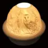 5" Owls Candle Dome Light with Candle Plate