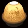 5" Poppy Candle Dome Light with Candle Plate