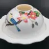5.25" Hand Painted Bird & Flower Dome Light with LED Base