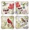 4.25" Bird Coasters Set of 4