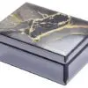 Agate Design 7" x 5" Glass Jewelry Box