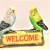 7.25" Budgies Welcome Sign