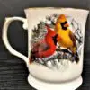 14 oz. Porcelain Mug with Cardinal Design