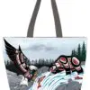 Cycle of Life 20" x 15" Art Tote Bag by Indigenous Artist Richard Shorty