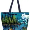 Tranquility Art Tote Bag by Indigenous Artist William Monague