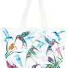 Garden of Hummingbirds Art Tote Bag by Indigenous Artist Richard Shorty