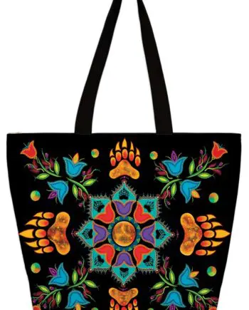 Revelation Art Tote Bag by Indigenous Artist Tracey Metallic