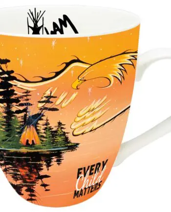 Eagle Protector - Every Child Matters Art Mug by Indigenous Artist William Monague