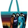 Three Sisters 20" x 15" Art Tote Bag by Indigenous Artist Betty Albert