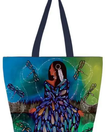 Transformation II 20" x 15" Art Tote Bag by Indigenous Artist Betty Albert