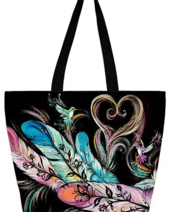 "Love" 20" x 15" Tote Bag by Artist Carla Joseph