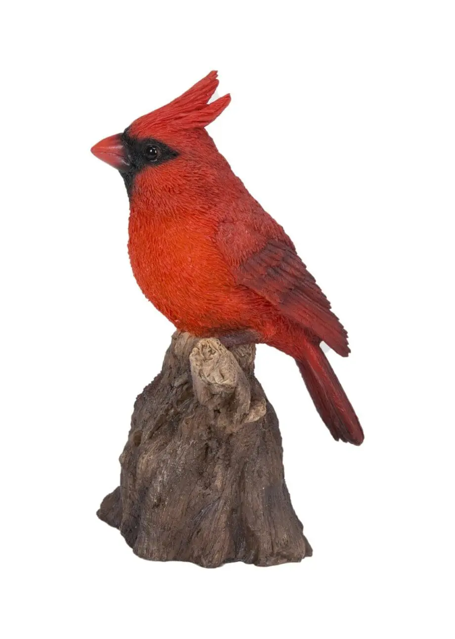 6.7" Cardinal Motion Activated Singing Figurine