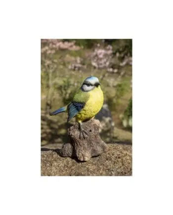 5" Blue Tit Motion Activated Singing Figurine