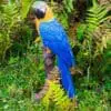 15" Blue & Gold Macaw Parrot on a Branch Figurine