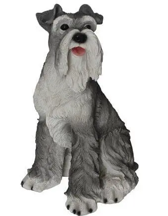 15.5" Grey Schnauzer Sitting Figurine