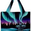 "Sky Dance – Inukshuk" 18" x 15" Reusable Shopping Bag by Artist Amy Keller-Rempp