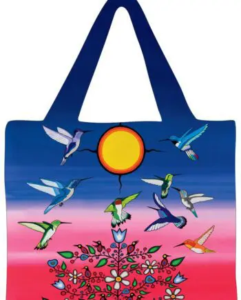 "Ancestors" 18" x 15" Reusable Art Shopping Bag by Artist Jeffrey Red George