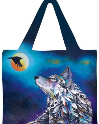 "Connected" 18" x 15" Reusable Art Shopping Bag by Artist Micqaela Jones