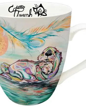 "Otter Family" 18 oz. Signature Mug by Artist Carla Joseph