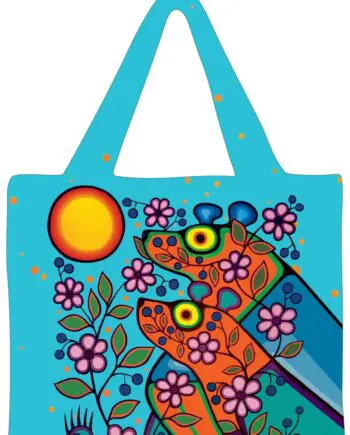 "Together Forever" 18" x 15" Reusable Art Shopping Bag by Artist Jim Oskineegish