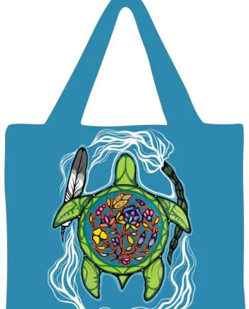 "Prayers For Turtle Island" 18" x 15" Reusable Art Shopping Bag by Artist Jackie Traverse