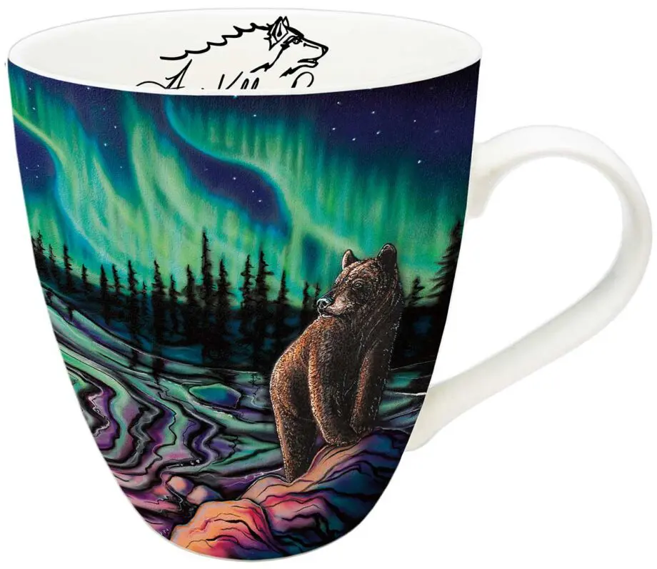 "Sky Dance – Northern Light" 18 oz. Signature Mug by Artist Amy Keller-Rempp