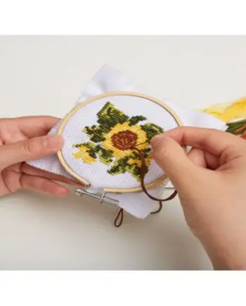 "Sunflower" Mini Cross Stitch Embroidery Kit