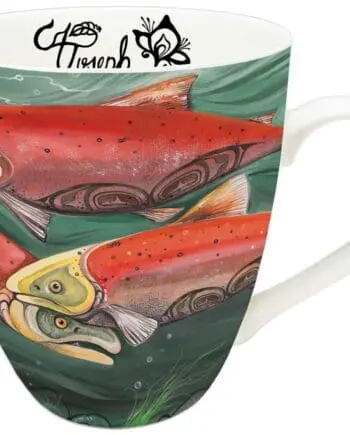 "Salmon Run" 18 oz. Signature Mug by Artist Carla Joseph