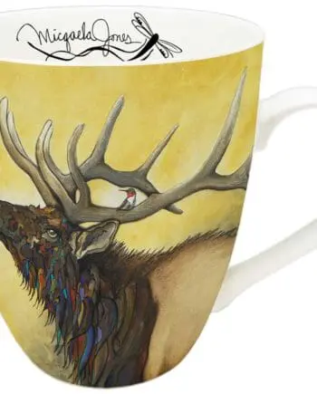 "Stow Away" Moose 18 oz. Signature Mug by Artist Micqaela Jones