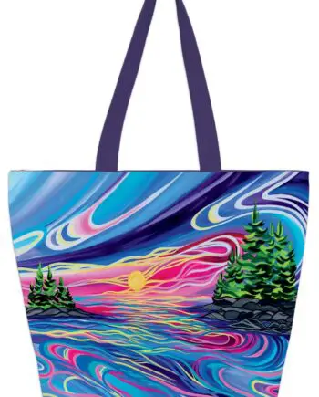 Reflect & Grow With Love 20" x 15" Tote Bag by Artist Shawna Boulette Grapentine