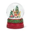 5" Holiday Dog & Tree Snow Globe