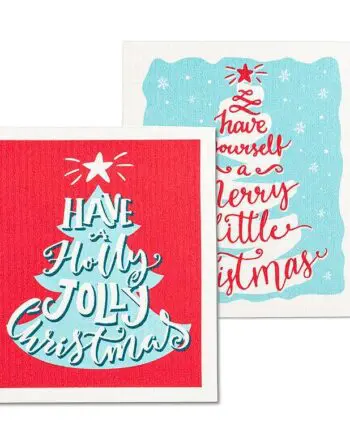 Vintage Text Tree Dishcloths Amazing Swedish Dishcloth Set of 2