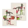 Holiday Cats Amazing Swedish Dishcloth Set of 2