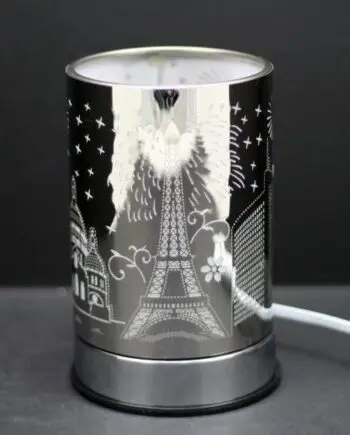 7" Paris Design Touch Sensor Light with Scented Wax Glass Holder