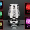 9" Feather Design with Rotary Switch LED Touch Sensor Lamp with Scented Oil Holder