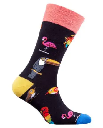 "Wild Birds" Men's Crew Socks by Socks n Socks