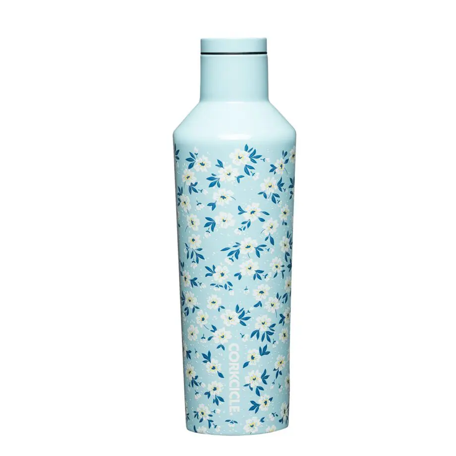 Corkcicle 16 oz. Canteen Ditzy Floral Blue