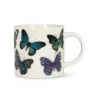 14 oz. Botanical Allover Blue Butterflies Mug