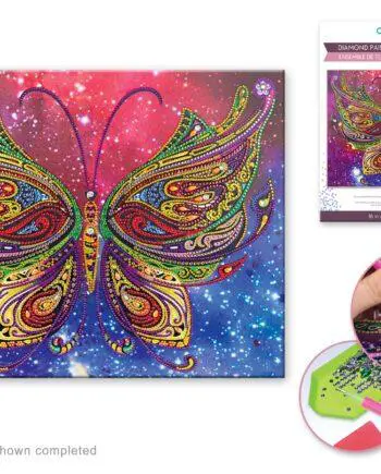 16"x 20" Butterfly Diamond Art Kit by Craft Medley